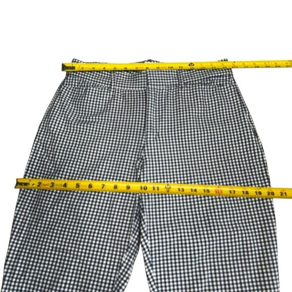 Gap Pants Women's Curvy Signature Skinny Ankle 10 Tall Gingham Blue Preppy Prep - Picture 7 of 9